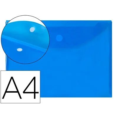 SIE Carpeta Liderpapel Dossier A4 Cierre de Velcro Azul