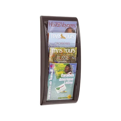 PAPERFLOW Expositor Mural Paperflow DIN A4 Negro 4 Casillas 650X290X95 MM