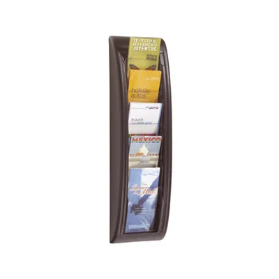 PAPERFLOW Expositor Mural Paperflow Postales A6 Negro 5 Casillas 650X181X95 MM
