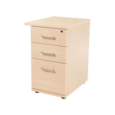 ROCADA Cajonera Rocada con 2 Cajones y 1 Carpetero Serie Store 60X47X74 CM Acabado Haya/haya