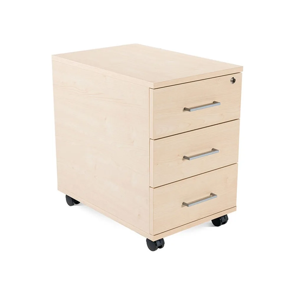 Cajonera Rocada con 3 Cajones Serie Store 60X40X60 CM Acabado Haya/haya