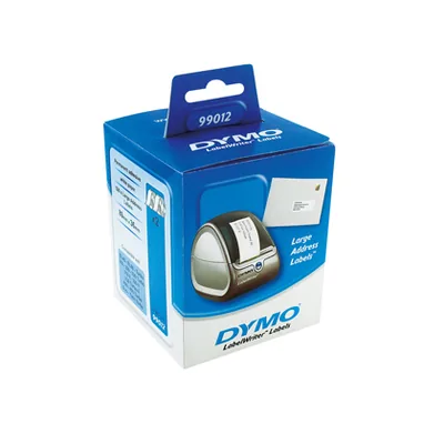 DYMO Etiqueta Adhesiva Dymo 99012 -tamaño 89X36 MM para Impresora 400 260 Etiquetas Uso Direcciones Papel Caja de 2