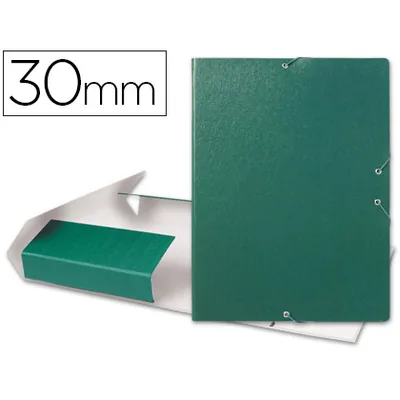 LIDERPAPEL Carpeta Proyectos Liderpapel Folio Lomo 30MM Carton Gofrado Verde