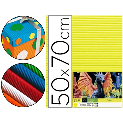 Carton Ondulado Liderpapel 50 X 70CM 320 G Amarillo