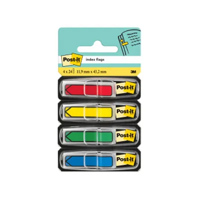 POST-IT Banderitas Separadoras Flechas Dispensador 4 Colores Clasicospost-it Index 684ARR3 96 Banderitas