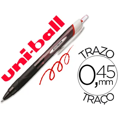UNIBALL Boligrafo Uni-ball Jet Stream Sport SXN-150E Tinta Hibrida Rojo