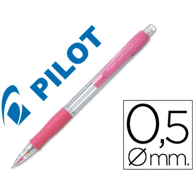 PILOT Portaminas Pilot Super Grip Rosa 0,5 MM Sujecion de Caucho