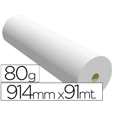 NAVIGATOR Papel Reprografia para Plotter 914MMX91MT 80 G Impresion Ink-jet