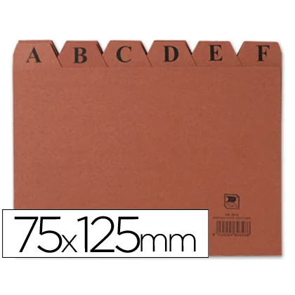 Indice Fichero Carton Nº2 75X125 MM