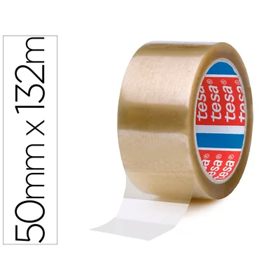 TESA Cinta Adhesiva Tesa Pp Transparente 132 M X 50 MM para Embalaje