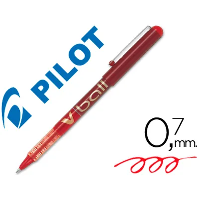 PILOT Rotulador Pilot Roller V-ball Rojo 0.7 MM