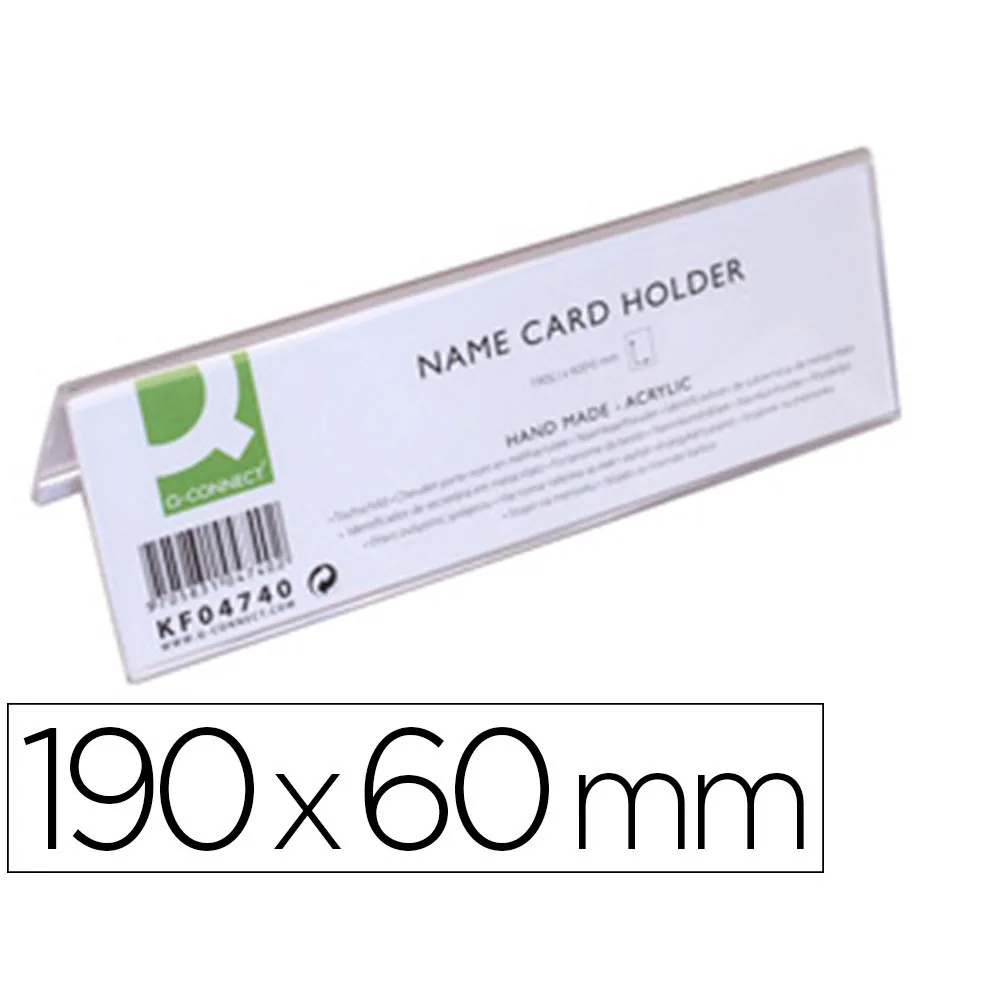 Identificador Sobremesa Q-Connect Metacrilato 190X60 MM REF.5727
