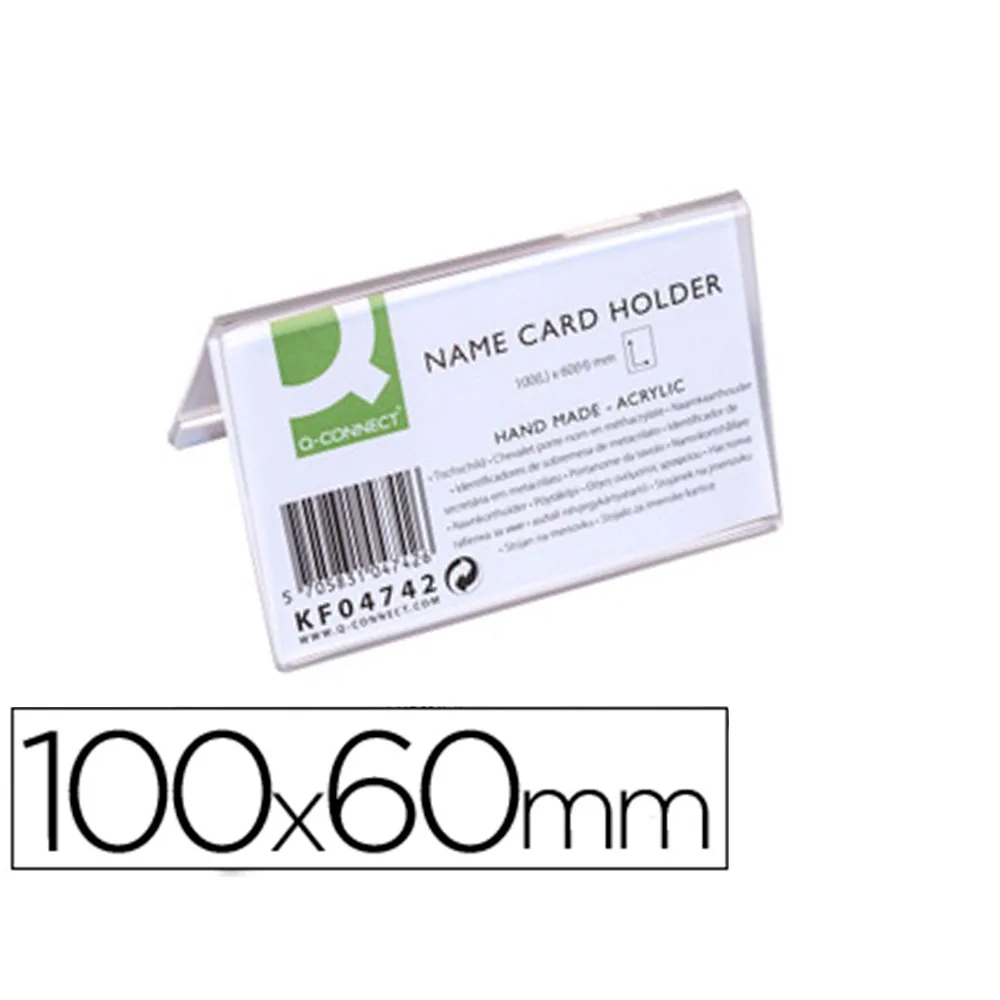 Identificador Sobremesa Q-Connect Metacrilato 100X60 MM REF.5729