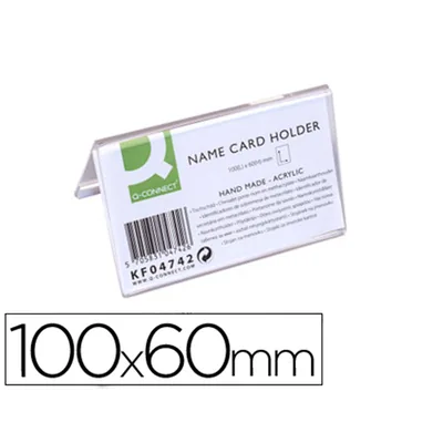 Q-CONNECT Identificador Sobremesa Q-Connect Metacrilato 100X60 MM REF.5729