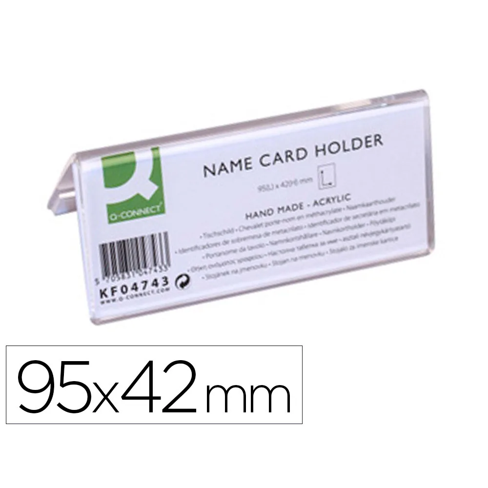 Identificador Sobremesa Q-Connect Metacrilato 95X42 MM REF.5730