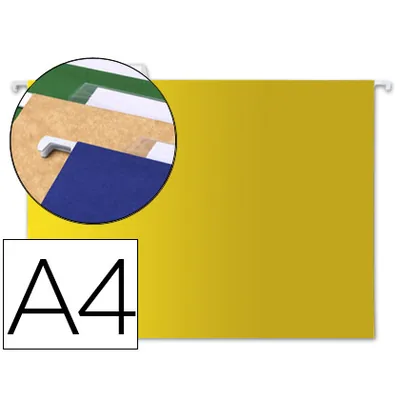 LIDERPAPEL Carpeta Colgante Liderpapel A4 Amarilla
