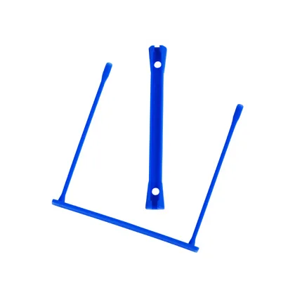 Encuadernador Fastener Q-Connect Plastico E-clips Color Azul Caja de 100 Unidades