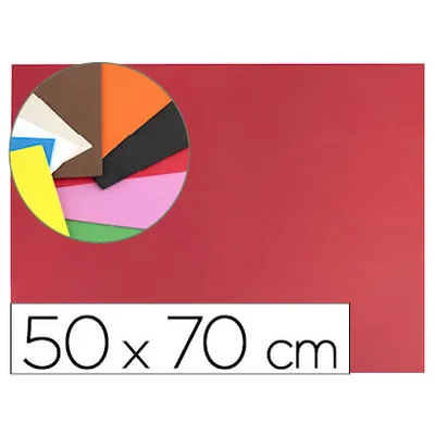 LIDERPAPEL Goma Eva Liderpapel 50X70CM 60G/M2 Espesor 1.5MM Rojo