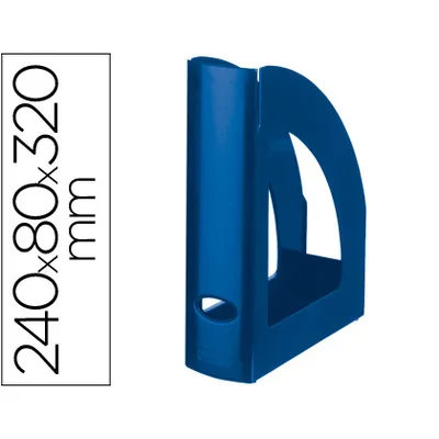 Q-CONNECT Revistero Plastico Q-Connect Azul Opaco