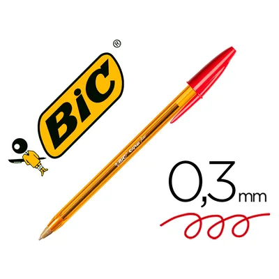 BIC Boligrafo Bic Cristal Punta Fina Rojo