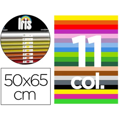 GUARRO Cartulina Guarro 50X65 Contenido "a" 50 Hojas Blancas+ 25 Hojas X11 Colores 185GRS