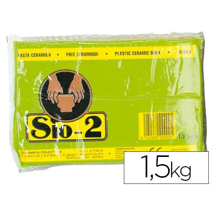 Arcilla Argila SIO-2 Color Rojo Paquete de 1,5 KG