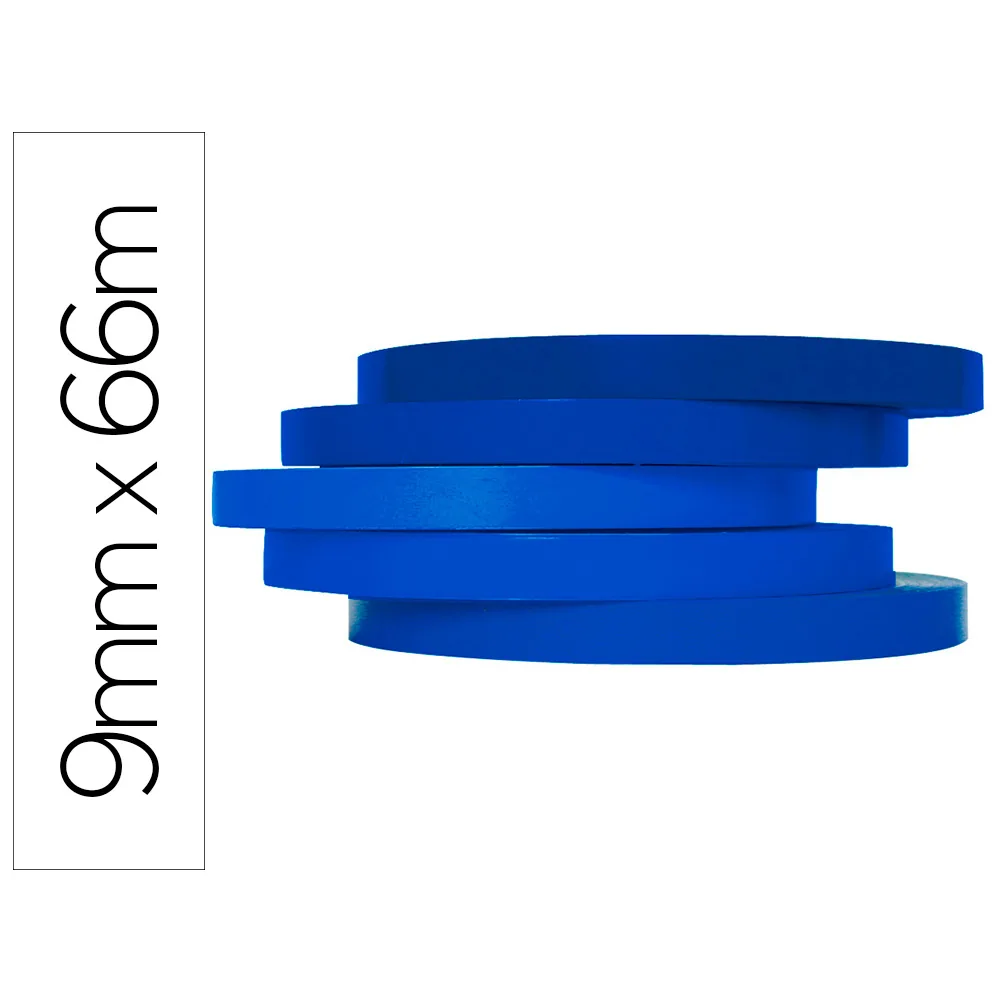 Cinta Adhesiva Q-Connect 66 M X 9 MM Azul para Cerrar Bolsas