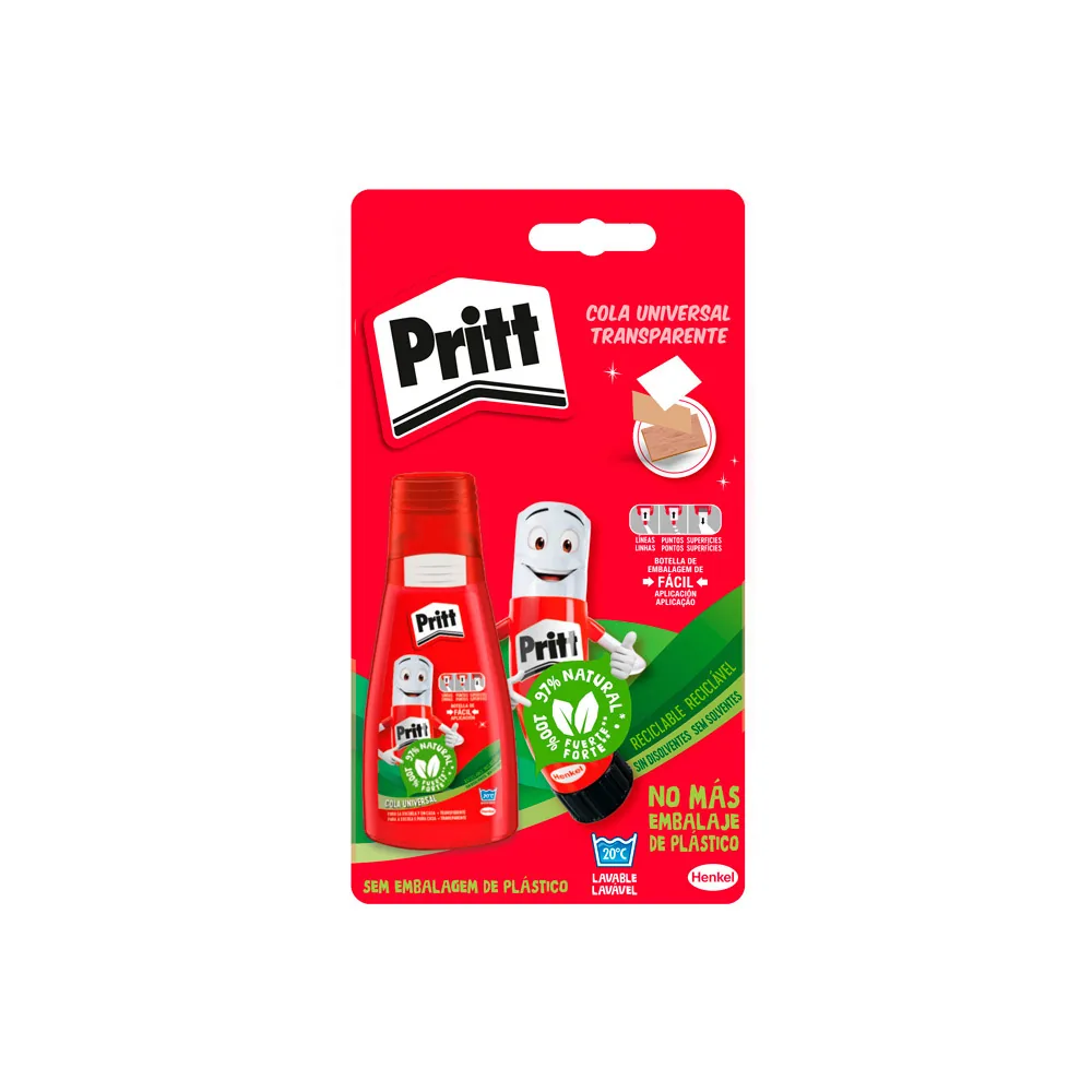 Pegamento Cola Universal Pritt Transparente Bote de 100 G