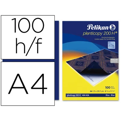 PELIKAN Papel Carbon Pelikan Azul DIN A4 Caja de 100 Hojas
