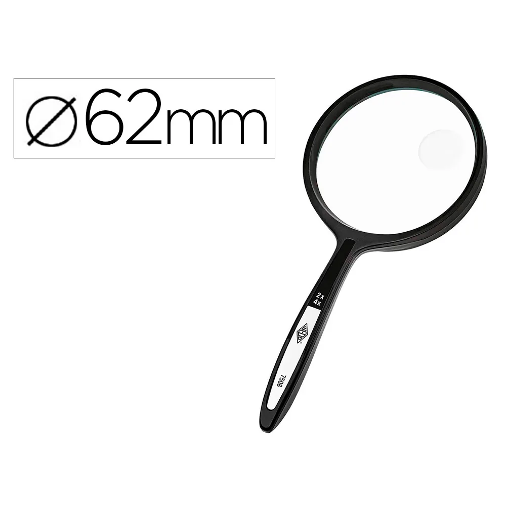 Lupa Q-Connect Cristal Bifocal 62 MM Mango Curvo