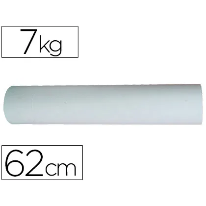 Papel Kraft Liderpapel Bobina Ancho 62 CM Longitud 188 M Peso 7 KG Gramaje 50 GR Blanco