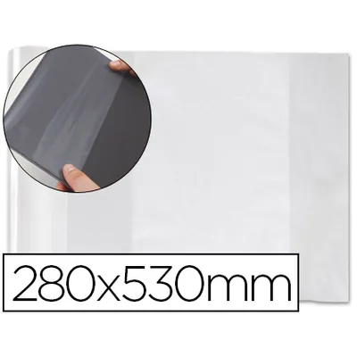 APLI Forralibro Pvc con Solapa Ajustable Adhesivo 280X530 MM