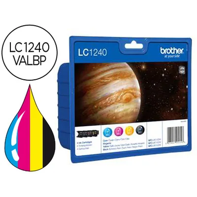 BROTHER Ink-jet Brother LC-1240 Pack 4 Colores -600PAG- MFC-J6510DW MFC-J6710DW MFC-J6910DW