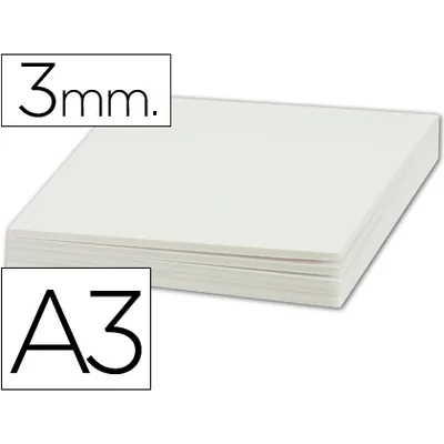 3M Carton Pluma Liderpapel Blanco Doble Cara DIN A3 Espesor 3MM