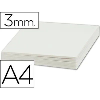 3M Carton Pluma Liderpapel Blanco Doble Cara DIN A4 Espesor 3MM