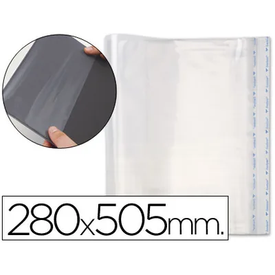 SADIPAL Forralibro Pp Ajustable Adhesivo 280X505 MM
