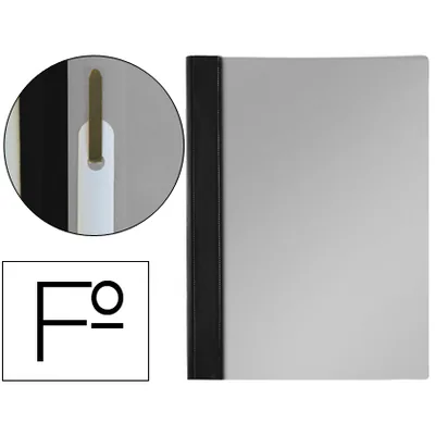 ESSELTE Carpeta Dossier Fastener Polipropileno 30% Reciclado Esselte Folio Negra