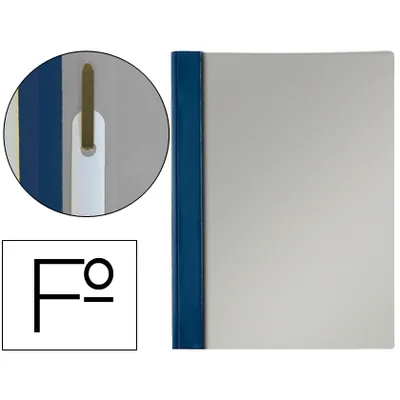 ESSELTE Carpeta Dossier Fastener Polipropileno 30% Reciclado Esselte Folio Azul