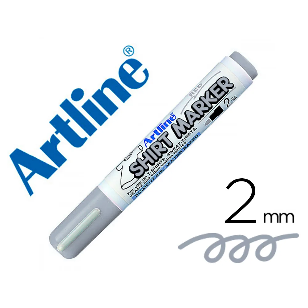 Rotulador Artline Camiseta EKT-2 Gris Punta Redonda 2 MM para Uso en Camisetas