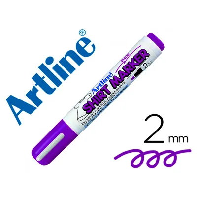 ARTLINE Rotulador Artline Camiseta EKT-2 Violeta Punta Redonda 2 MM para Uso en Camisetas
