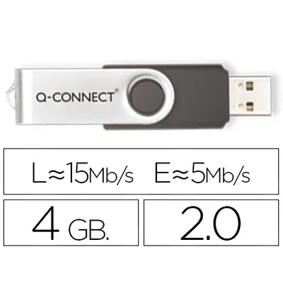 Q-CONNECT Memoria Usb Q-Connect Flash 4 Gb 2.0