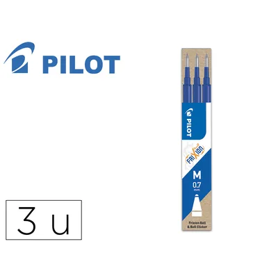PILOT Recambio Boligrafo Pilot Frixion Ball Azul Caja de 3 Unidades
