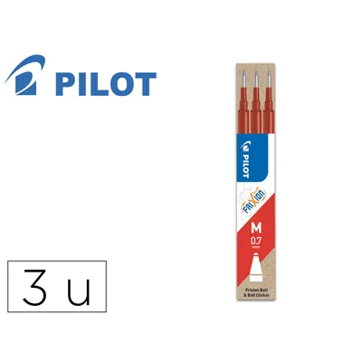 PILOT Recambio Boligrafo Pilot Frixion Ball Rojo Caja de 3 Unidades