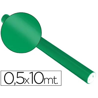 SADIPAL Papel Metalizado Verde Rollo Continuo de 0,5 X 10 M