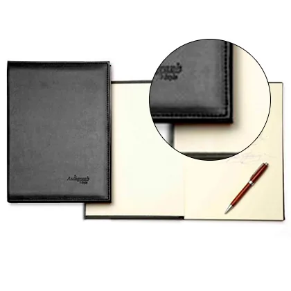 Libro de Firmas Autograph 6876 Tapa Acolchada Negra 305X210 MM