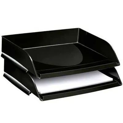 CEP Bandeja Sobremesa Cep Plastico Apaisada Negro 351X260X69 MM