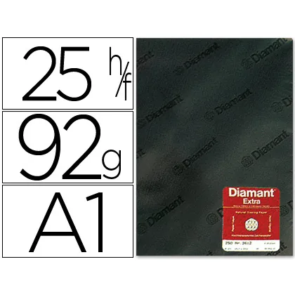 Papel Vegetal Diamant DIN A1 92 GR Hoja