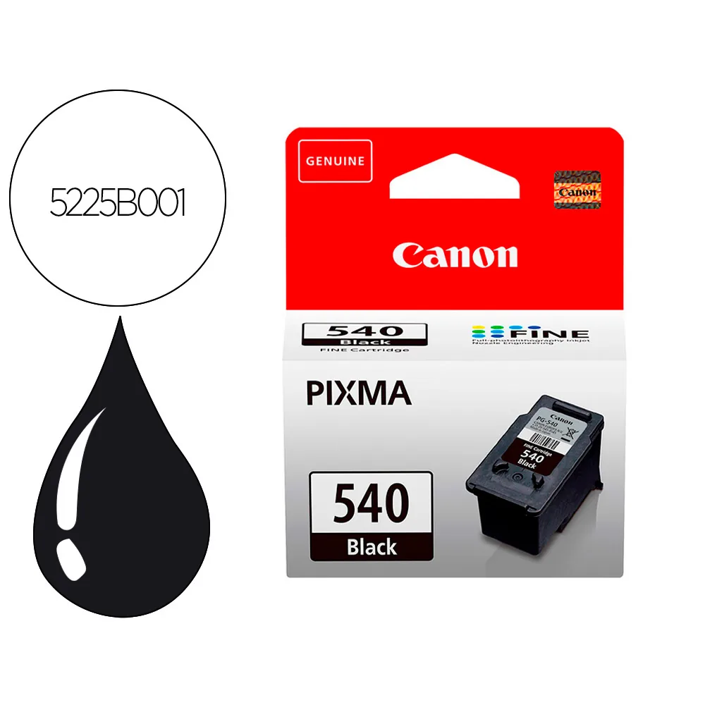 Ink-jet Canon PG-540 Negro Pixma MG2150/3150/3250/3550 8ML
