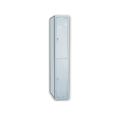 AR STORAGE Taquilla Metalica Ar Storage 50X180X40 CM 2 Puertas con Llave Color Gris Continuacion