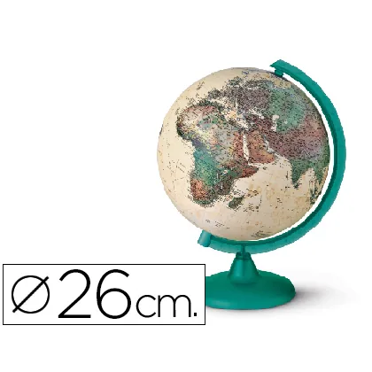 Globo Terraqueo con Luz Modelo Camaleonte Diametro 26 CM